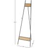 imageDeco 79 Metal Geometric Display Easel Tall Adjustable 3 Tier Floor Standing Easel with Chain Support Display Stand 20quot x 18quot x 56quot GoldBlack