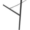 imageDeco 79 Metal Geometric Display Easel Tall Adjustable 3 Tier Floor Standing Easel with Chain Support Display Stand 20quot x 18quot x 56quot GoldBlack