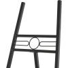 imageDeco 79 Metal Geometric Display Easel Tall Adjustable 3 Tier Floor Standing Easel with Chain Support Display Stand 20quot x 18quot x 56quot GoldBlack