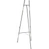 imageDeco 79 Metal Geometric Display Easel Tall Adjustable 3 Tier Floor Standing Easel with Chain Support Display Stand 20quot x 18quot x 56quot GoldBlack
