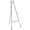 imageDeco 79 Metal Geometric Display Easel Tall Adjustable 3 Tier Floor Standing Easel with Chain Support Display Stand 20quot x 18quot x 56quot GoldBlack