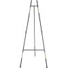 imageDeco 79 Metal Geometric Display Easel Tall Adjustable 3 Tier Floor Standing Easel with Chain Support Display Stand 20quot x 18quot x 56quot GoldBlack