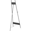imageDeco 79 Metal Geometric Display Easel Tall Adjustable 3 Tier Floor Standing Easel with Chain Support Display Stand 20quot x 18quot x 56quot GoldBlack