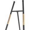 imageDeco 79 Metal Geometric Display Easel Tall Adjustable 3 Tier Floor Standing Easel with Chain Support Display Stand 20quot x 18quot x 56quot GoldBlack