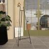 imageDeco 79 Metal Geometric Display Easel Tall Adjustable 3 Tier Floor Standing Easel with Chain Support Display Stand 20quot x 18quot x 56quot GoldBlack