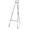 imageDeco 79 Metal Geometric Display Easel Tall Adjustable 3 Tier Floor Standing Easel with Chain Support Display Stand 20quot x 18quot x 56quot GoldBlack