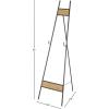 imageDeco 79 Metal Geometric Display Easel Tall Adjustable 3 Tier Floor Standing Easel with Chain Support Display Stand 20quot x 18quot x 56quot GoldBlack