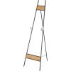 imageDeco 79 Metal Geometric Display Easel Tall Adjustable 3 Tier Floor Standing Easel with Chain Support Display Stand 20quot x 18quot x 56quot GoldBlack