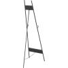 imageDeco 79 Metal Geometric Display Easel Tall Adjustable 3 Tier Floor Standing Easel with Chain Support Display Stand 20quot x 18quot x 56quot GoldBlack