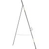 imageDeco 79 Metal Geometric Display Easel Tall Adjustable 3 Tier Floor Standing Easel with Chain Support Display Stand 20quot x 18quot x 56quot GoldBlack