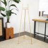 imageDeco 79 Metal Geometric Display Easel Tall Adjustable 3 Tier Floor Standing Easel with Chain Support Display Stand 20quot x 18quot x 56quot GoldGold