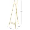 imageDeco 79 Metal Geometric Display Easel Tall Adjustable 3 Tier Floor Standing Easel with Chain Support Display Stand 20quot x 18quot x 56quot GoldGold
