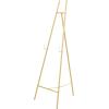 imageDeco 79 Metal Geometric Display Easel Tall Adjustable 3 Tier Floor Standing Easel with Chain Support Display Stand 20quot x 18quot x 56quot GoldGold