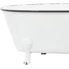 imageDeco 79 Metal Indoor Outdoor Planter Bathtub Small Planter Pot Planter 20quot x 11quot x 9quot White