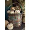 imageDeco 79 Metal Indoor Outdoor Planter Patina Tulip Style Bucket Small Planter Pot with Stationary Handles Set of 3 Planters 13quot 11quot 9quotW CopperSet of 3 Planters 13  11  9W