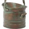 imageDeco 79 Metal Indoor Outdoor Planter Patina Tulip Style Bucket Small Planter Pot with Stationary Handles Set of 3 Planters 13quot 11quot 9quotW CopperSet of 3 Planters 13  11  9W