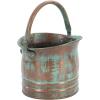 imageDeco 79 Metal Indoor Outdoor Planter Patina Tulip Style Bucket Small Planter Pot with Stationary Handles Set of 3 Planters 13quot 11quot 9quotW CopperSet of 3 Planters 13  11  9W