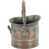 imageDeco 79 Metal Indoor Outdoor Planter Patina Tulip Style Bucket Small Planter Pot with Stationary Handles Set of 3 Planters 13quot 11quot 9quotW CopperSet of 3 Planters 13  11  9W