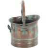 imageDeco 79 Metal Indoor Outdoor Planter Patina Tulip Style Bucket Small Planter Pot with Stationary Handles Set of 3 Planters 13quot 11quot 9quotW CopperSet of 3 Planters 13  11  9W