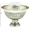 imageDeco 79 Metal Indoor Outdoor Planter Small Planter Pot with Embedded Details Planter 8quot x 8quot x 6quot Silver