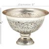 imageDeco 79 Metal Indoor Outdoor Planter Small Planter Pot with Embedded Details Planter 8quot x 8quot x 6quot Silver