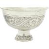imageDeco 79 Metal Indoor Outdoor Planter Small Planter Pot with Embedded Details Planter 8quot x 8quot x 6quot Silver