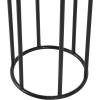 imageDeco 79 Metal Indoor Outdoor Planter Wash Textured Large Planter Pot with Open Framed Black Caged Base Set of 3 Planters 33quot 28quot 22quot H BlackCopper