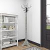 imageDeco 79 Metal Indoor Outdoor Planter Wash Textured Large Planter Pot with Open Framed Black Caged Base Set of 3 Planters 33quot 28quot 22quot H BlackGrey