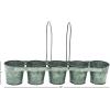 imageDeco 79 Metal Round Planter 23quot x 5quot x 5quot Gray