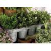 imageDeco 79 Metal Round Planter 23quot x 5quot x 5quot Gray