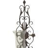 imageDeco 79 Metal Scroll Wall Sconce Weathered  10quot x 7quot x 31quot Bronze13 x 9 x 37