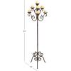 imageDeco 79 Metal Tall Candelabra with Scroll Designs 19quot x 19quot x 61quot Brown