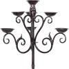 imageDeco 79 Metal Tall Candelabra with Scroll Designs 19quot x 19quot x 61quot Brown