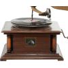 imageDeco 79 Wood Functional Gramophone with Record 18quot x 16quot x 28quot BrownCopper