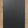 imageDeco 79 Wood Sign Home Wall Decor Chalkboard Wall Sculpture with Barn Door Inspired Top Wall Art 16quot x 2quot x 28quot BrownBrown