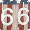 imageDeco 79 Wood Starburst Handmade Home Wall Decor Carved Wall Sculpture Wall Art 36quot x 1quot x 36quot Multi ColoredBlueRedWhite