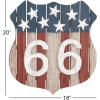 imageDeco 79 Wood Starburst Handmade Home Wall Decor Carved Wall Sculpture Wall Art 36quot x 1quot x 36quot Multi ColoredBlueRedWhite