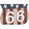 imageDeco 79 Wood Starburst Handmade Home Wall Decor Carved Wall Sculpture Wall Art 36quot x 1quot x 36quot Multi ColoredBlueRedWhite