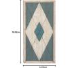 imageDeco 79 Wood Starburst Handmade Home Wall Decor Carved Wall Sculpture Wall Art 36quot x 1quot x 36quot Multi ColoredCyanWhite
