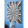 imageDeco 79 Wood Starburst Handmade Home Wall Decor Carved Wall Sculpture Wall Art 36quot x 1quot x 36quot Multi ColoredMulti Colored