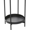 imageThe Novogratz Metal Indoor Outdoor Planter Large Planter Pot with Removable Stand Set of 2 Planters 30quot 24quotH BlackBlack