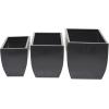 imageThe Novogratz Metal Indoor Outdoor Planter Large Planter Pot with Removable Stand Set of 2 Planters 30quot 24quotH BlackBlack