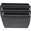 imageThe Novogratz Metal Indoor Outdoor Planter Large Planter Pot with Removable Stand Set of 2 Planters 30quot 24quotH BlackBlack