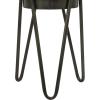 imageThe Novogratz Metal Indoor Outdoor Planter Large Planter Pot with Removable Stand Set of 2 Planters 30quot 24quotH BlackBlack