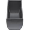 imageThe Novogratz Metal Indoor Outdoor Planter Large Planter Pot with Removable Stand Set of 2 Planters 30quot 24quotH BlackGray