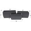 imageThe Novogratz Metal Indoor Outdoor Planter Large Planter Pot with Removable Stand Set of 2 Planters 30quot 24quotH BlackGray