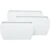 imageThe Novogratz Metal Indoor Outdoor Planter Large Planter Pot with Removable Stand Set of 2 Planters 30quot 24quotH BlackWhite