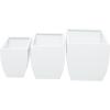 imageThe Novogratz Metal Indoor Outdoor Planter Large Planter Pot with Removable Stand Set of 2 Planters 30quot 24quotH BlackWhite