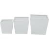 imageThe Novogratz Metal Indoor Outdoor Planter Large Planter Pot with Removable Stand Set of 2 Planters 30quot 24quotH BlackWhite