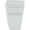 imageThe Novogratz Metal Indoor Outdoor Planter Large Planter Pot with Removable Stand Set of 2 Planters 30quot 24quotH BlackWhite